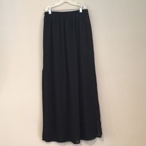 Forever 21 Black Sheer Maxi Skirt